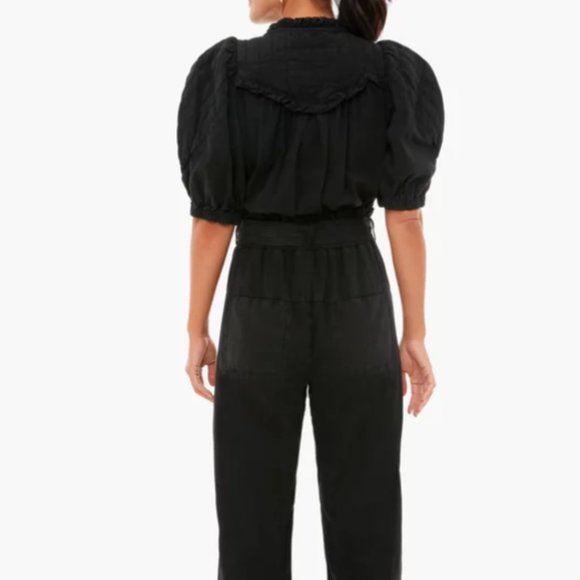 SEA NEW YORK Black Layla Quilted Sleeve Jumpsuit - Picture 4 of 5